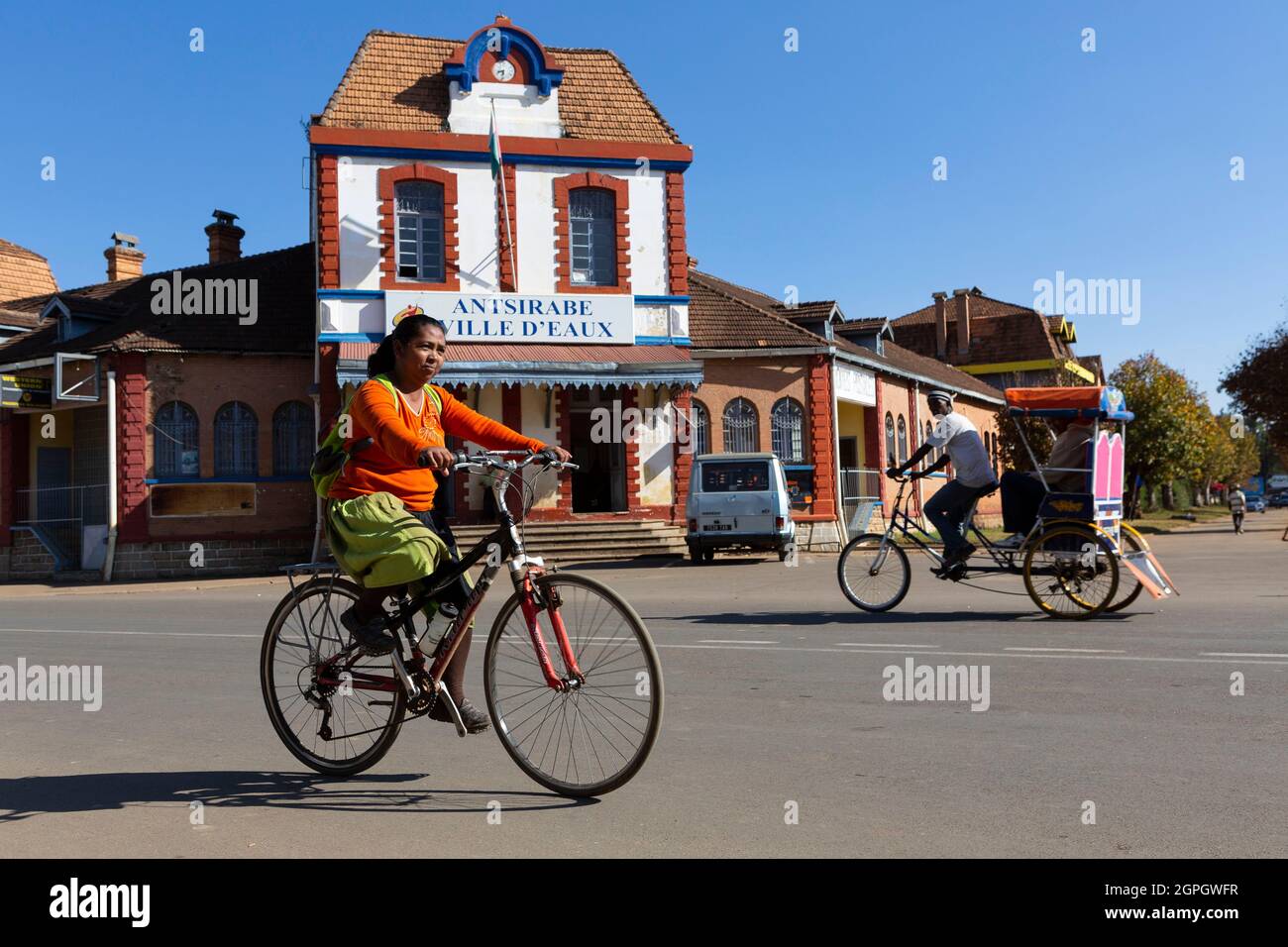 Madagascar, Altopiani centrali, ex provincia di Antananarivo, regione di Vakinancaratra, Antsirabe, sparatutto Foto Stock