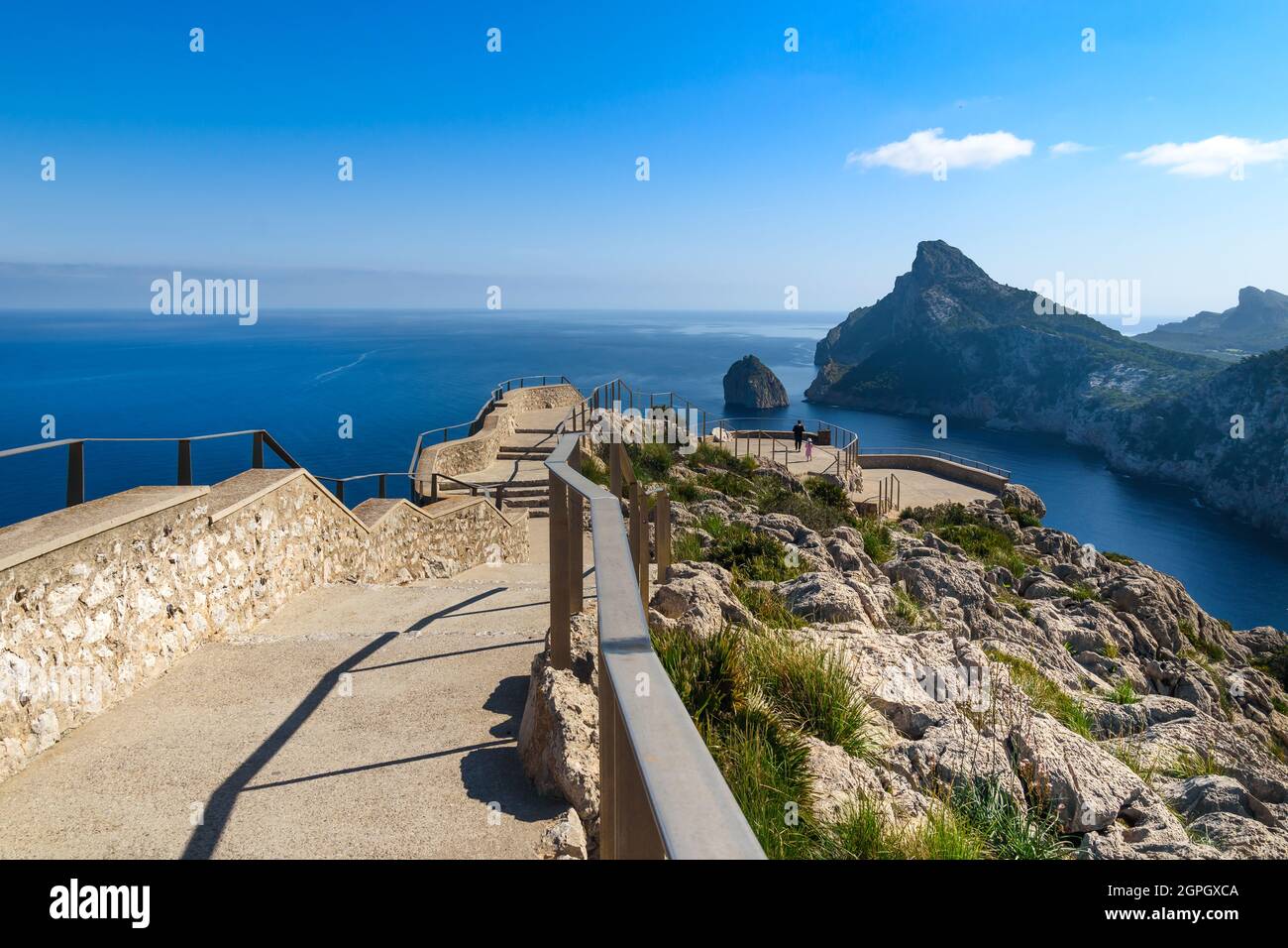 Famoso punto panoramico di Maiorca, il Mirador es Colomer Foto Stock