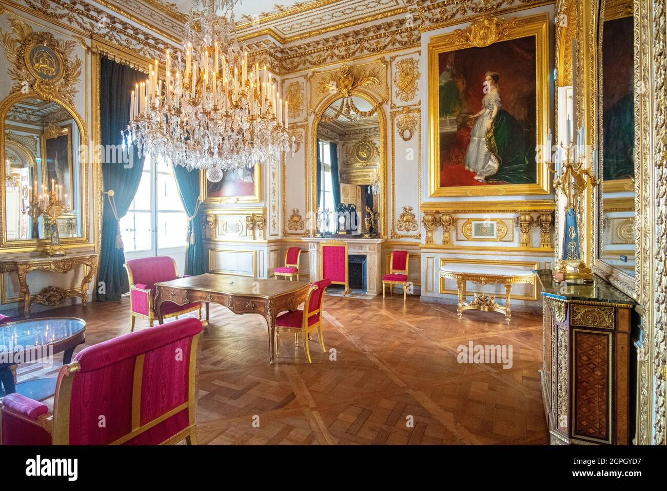 Francia, Parigi, l'Hotel de la Marine creato nel 18 ° secolo da Ange-Jacques Gabriel, ex Garde Meuble du Roi fino al 1798, poi sede del Ministero della Marina Foto Stock