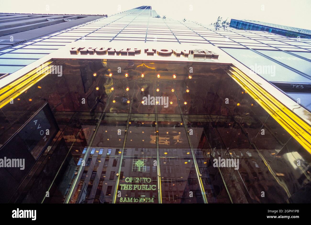 Trump Tower Facade, New York, Stati Uniti Foto Stock