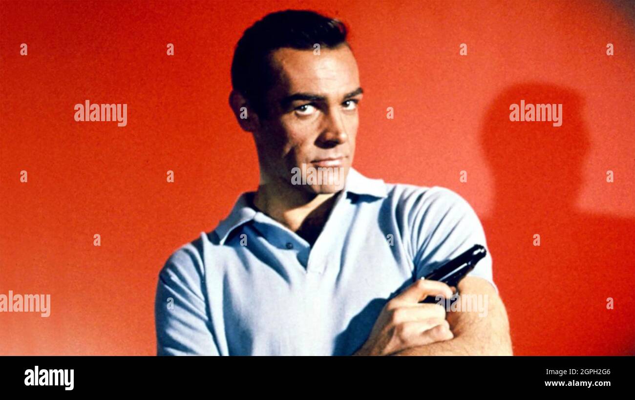 Dr.NO 1962 United Artists film con Sean Connery come James Bond Foto Stock