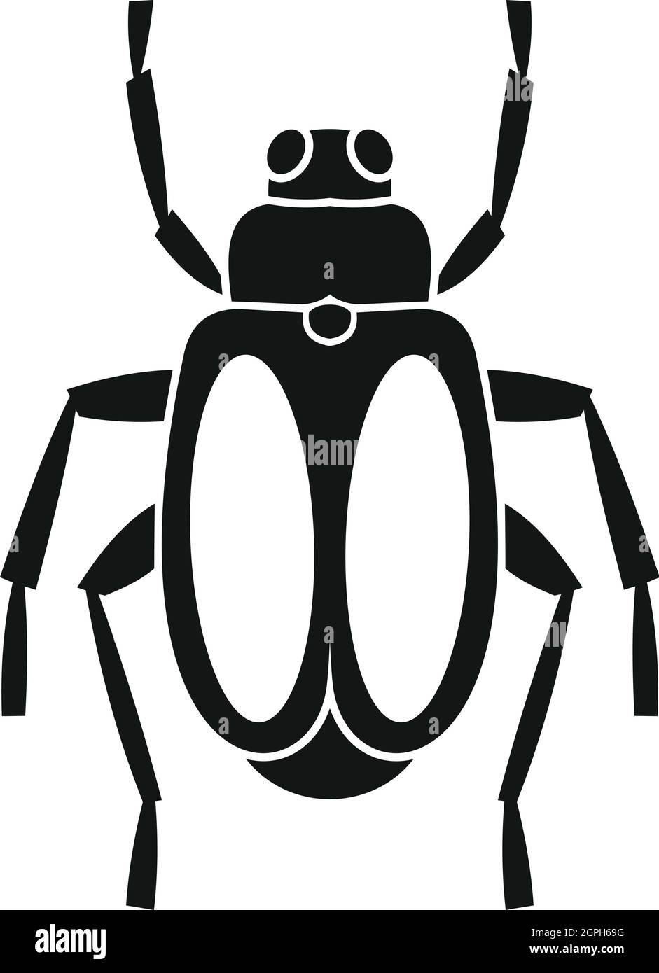 Dung beetle icona, stile semplice Illustrazione Vettoriale