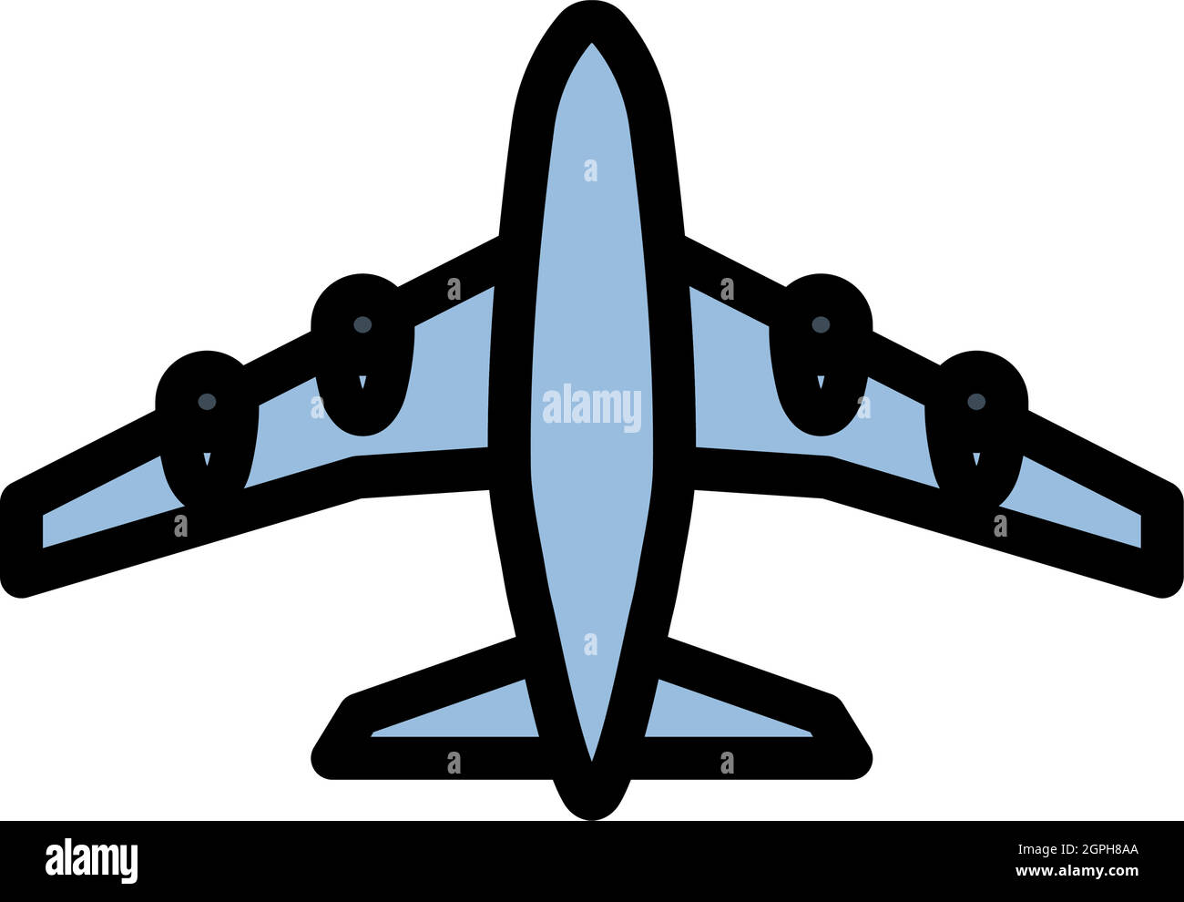 Icona di attivazione dell'aeroplano Illustrazione Vettoriale