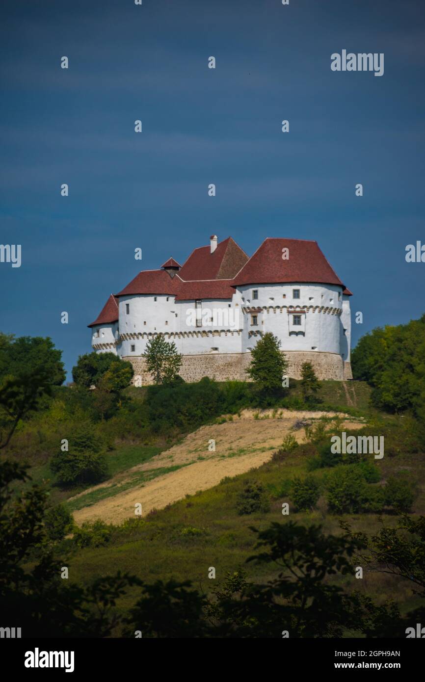 Castello di Veliki Tabor a Hrvatsko Zagorje, Croazia Foto Stock