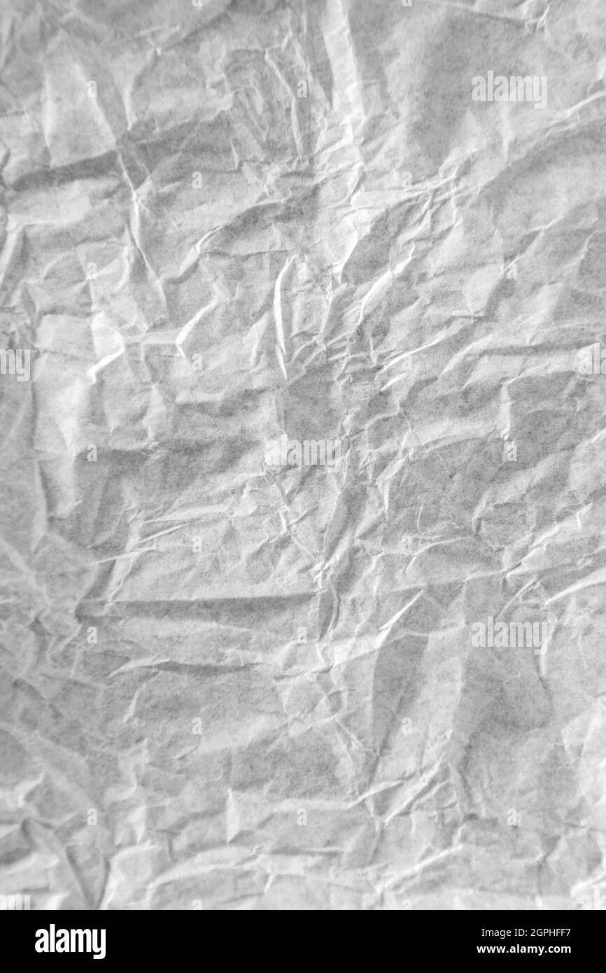 avvolgimento carta stropicciata, sfondo vuoto Foto Stock