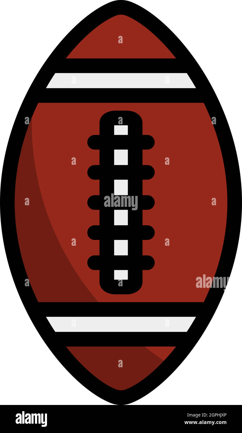 Icona della palla da calcio americana Illustrazione Vettoriale