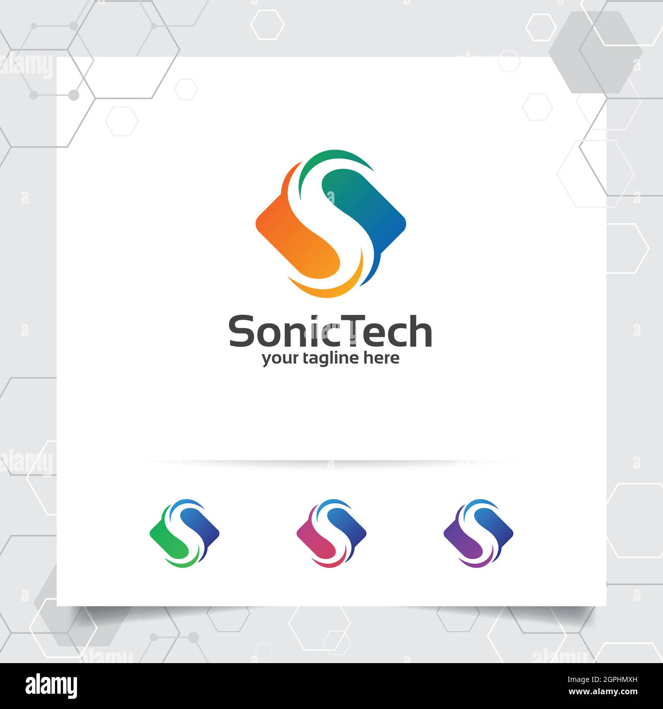 Business Finance Letter S logo design vettoriale con un semplice colore moderno per il marketing, la consulenza, la banca, il trading, e altri business. Illustrazione Vettoriale