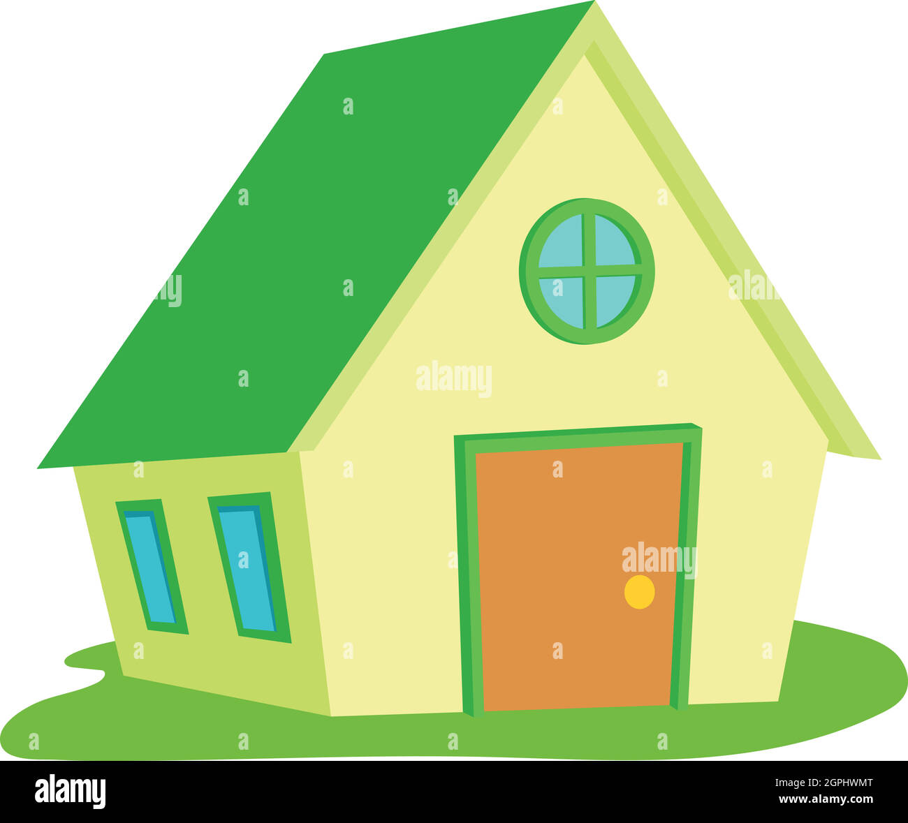 Icona del ranch, stile cartoon Illustrazione Vettoriale