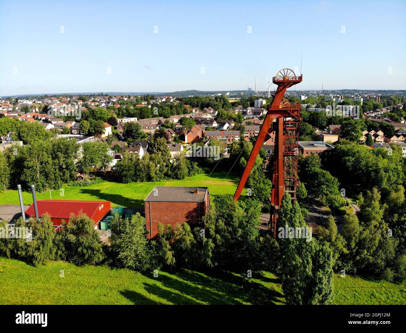 Zeche Monopol Schachtanlage Grillo, Kamen Foto Stock