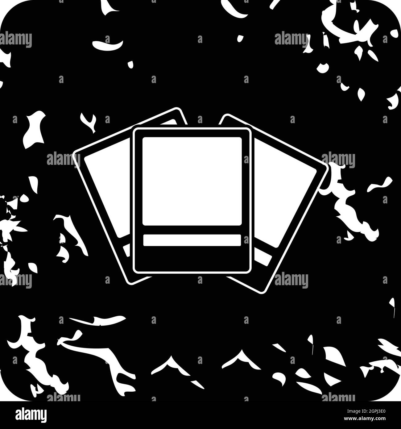 Icona Foto, stile grunge Illustrazione Vettoriale