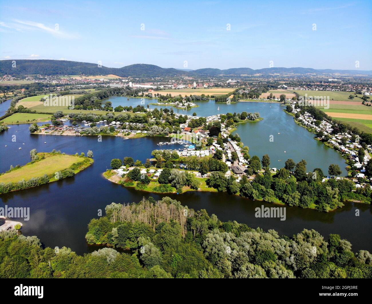 Der Doktorsee bei Rinteln Foto Stock