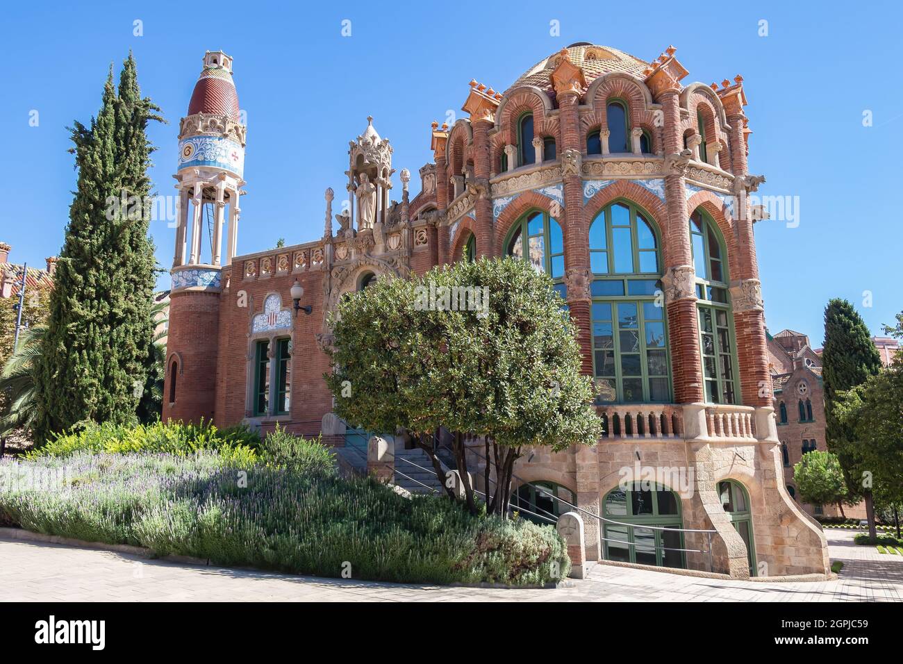 Ospedale della Santa Croce e San Paolo (de la Santa Creu i Sant Pau) a Barcellona, Spagna Foto Stock