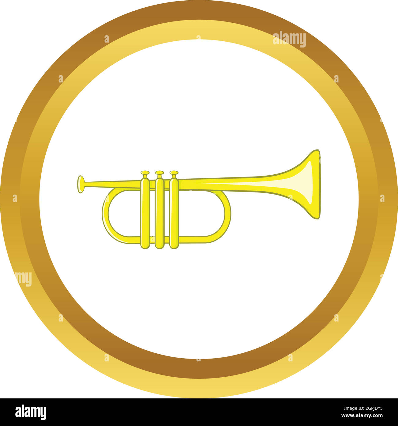 Tubo di musica icona vettore Illustrazione Vettoriale