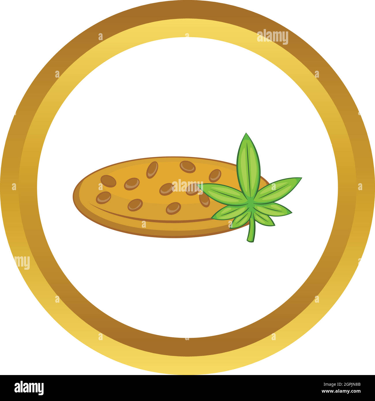 Semi di Marijuana di icona vettore Illustrazione Vettoriale