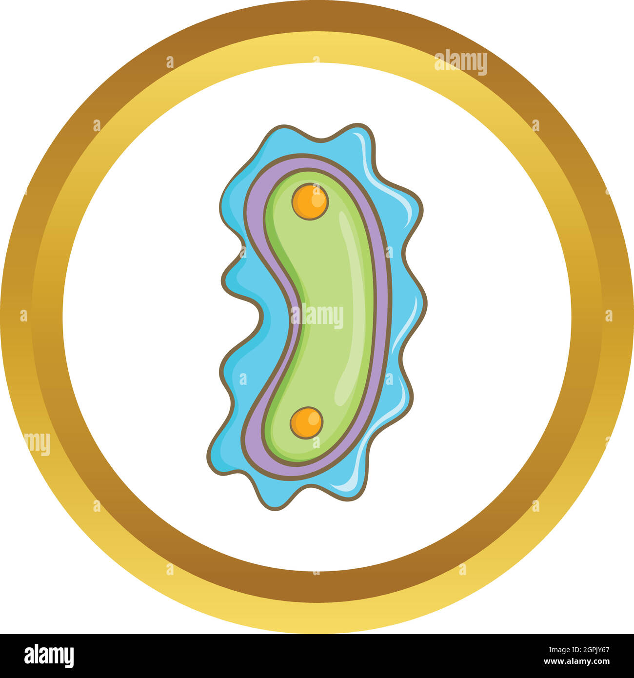 Virus icona vettore Illustrazione Vettoriale