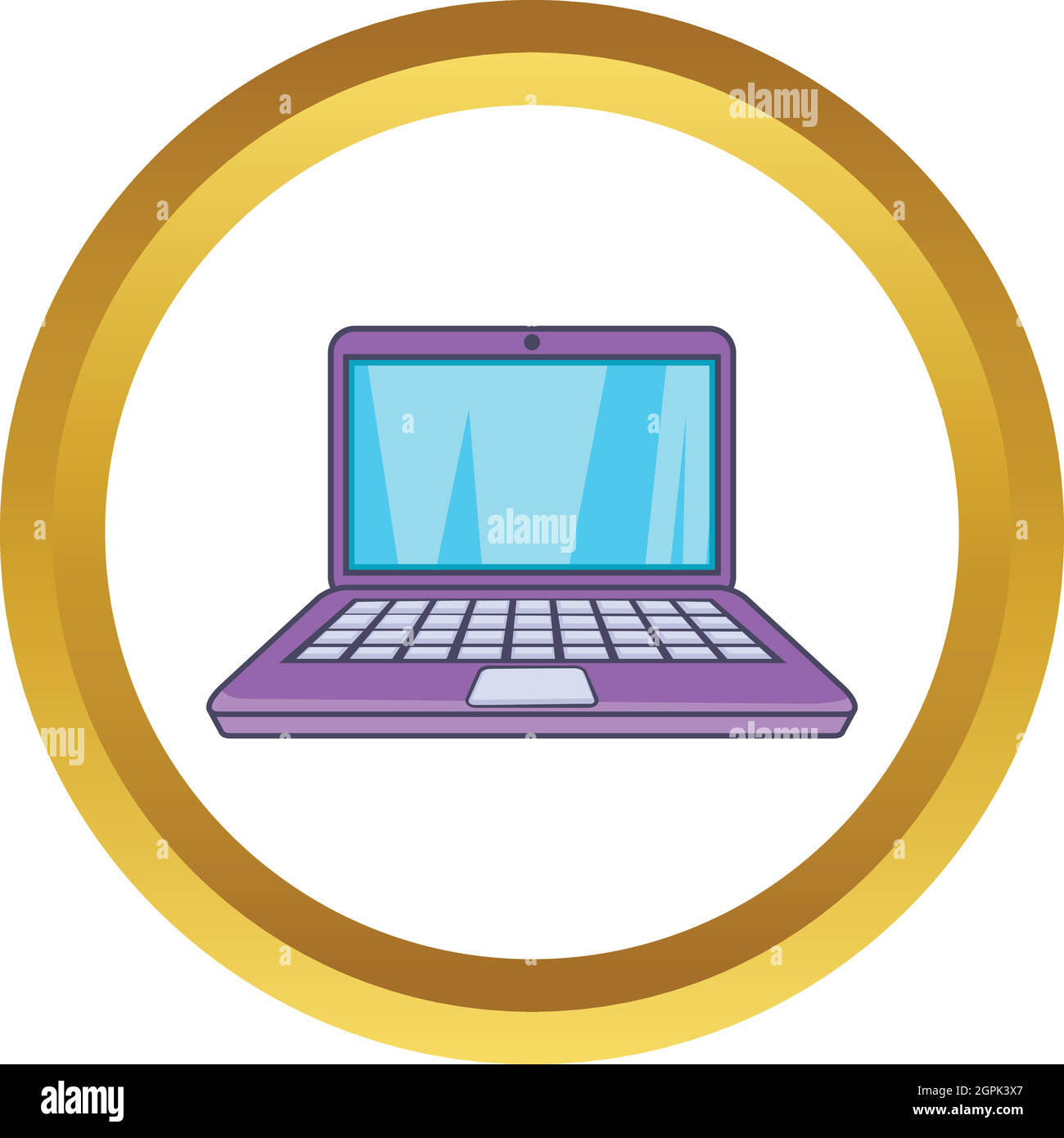 Laptop icona vettore Illustrazione Vettoriale