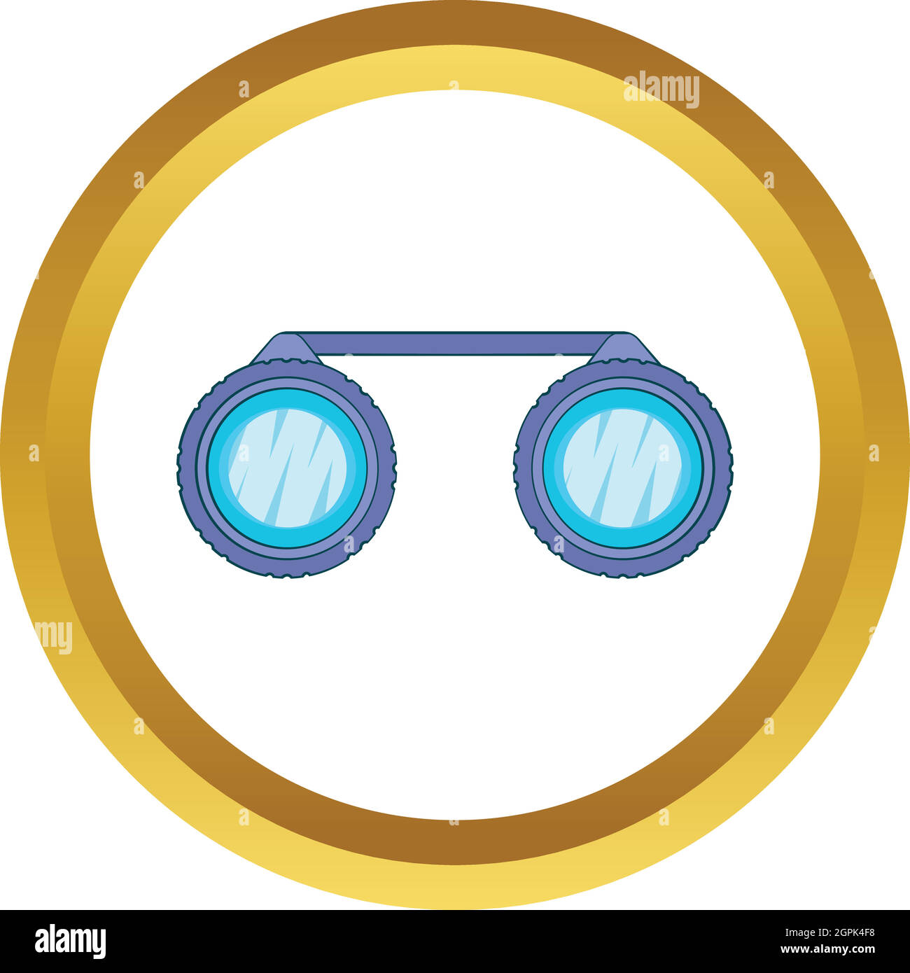 Sport binocolo icona vettore Illustrazione Vettoriale