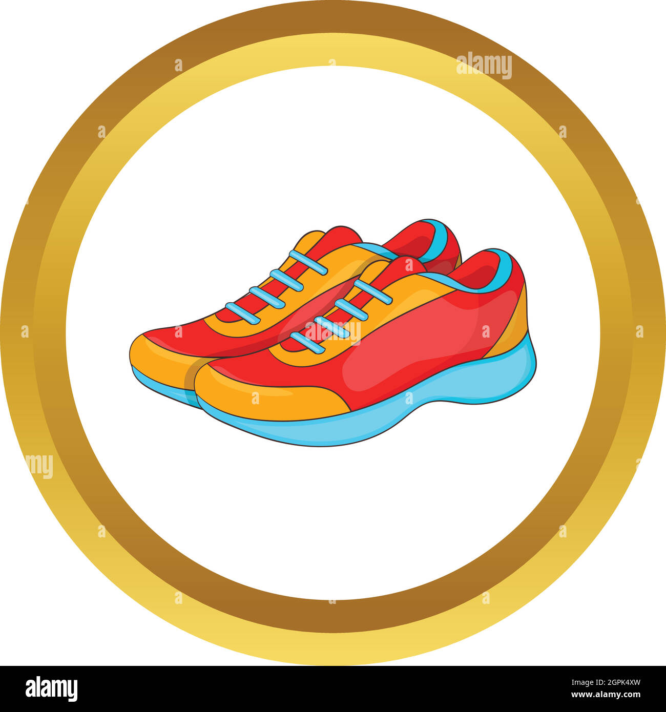Sport sneakers icona vettore Illustrazione Vettoriale