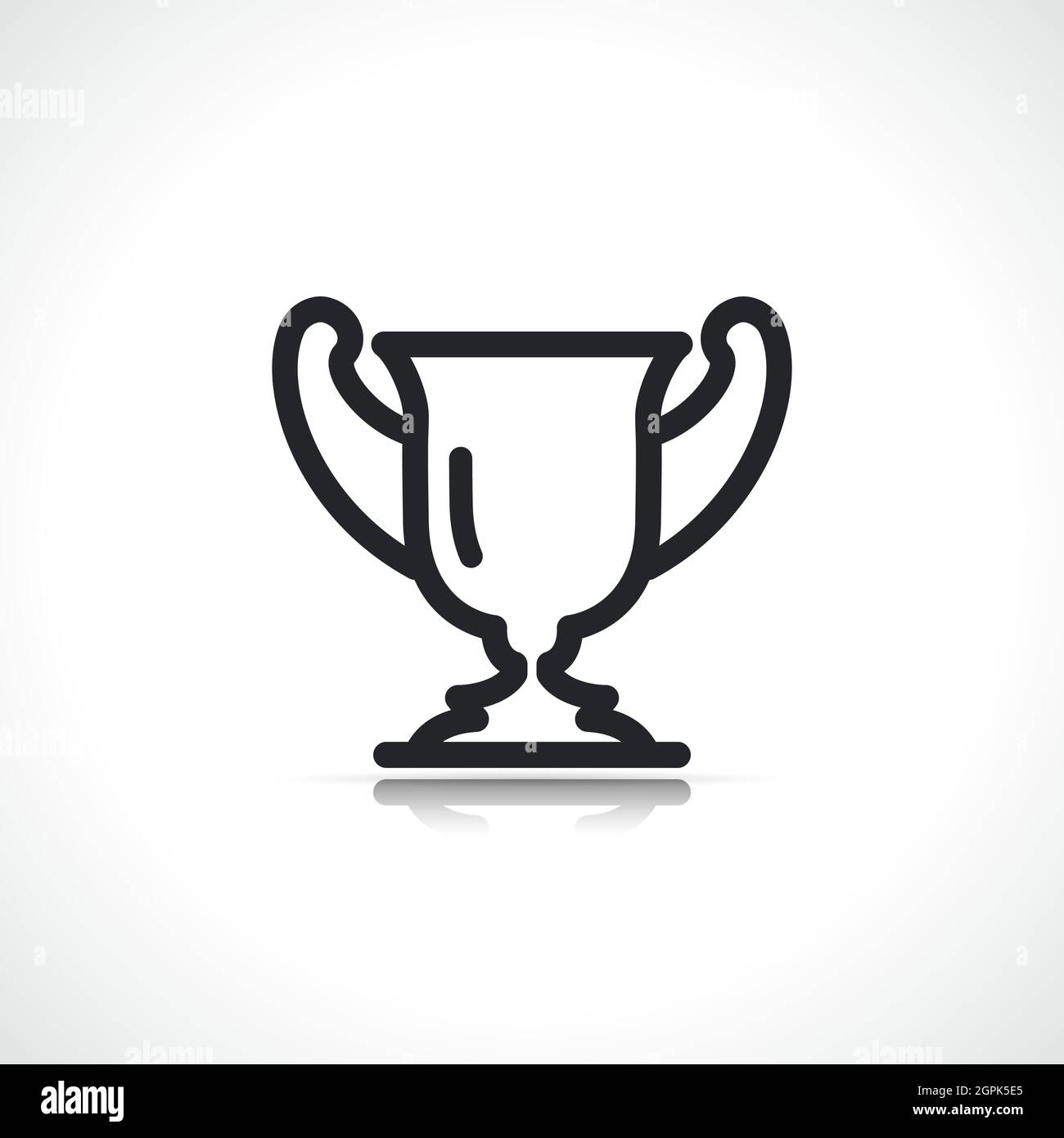 Icona della tazza del trofeo Vector Winner Illustrazione Vettoriale