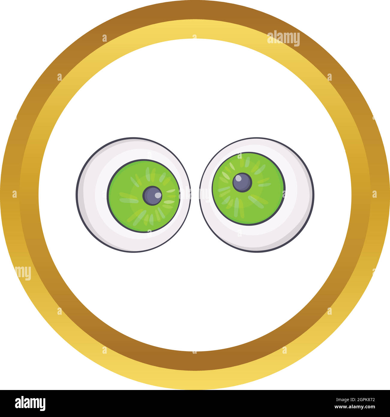 Gli occhi di Halloween icona vettore Illustrazione Vettoriale