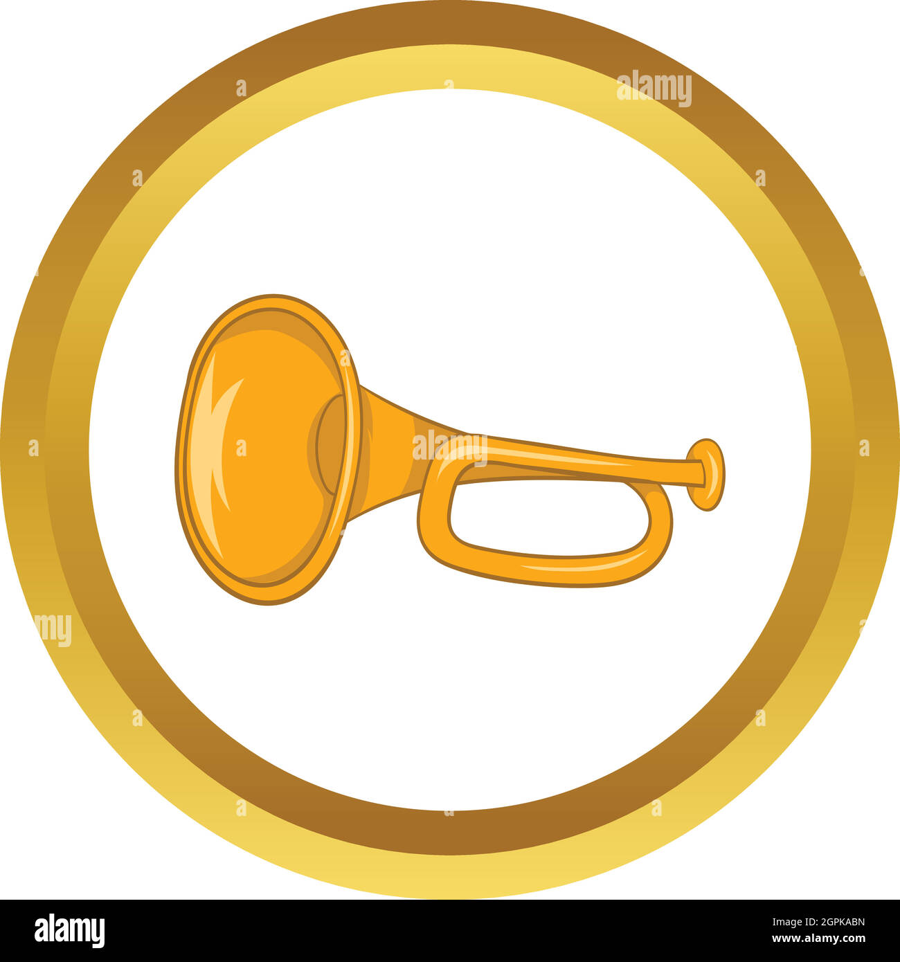 Tubo di musica icona vettore Illustrazione Vettoriale