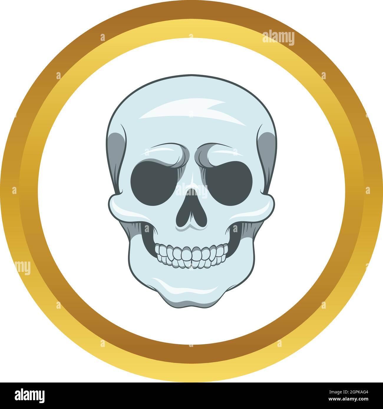 Cranio icona vettore Illustrazione Vettoriale