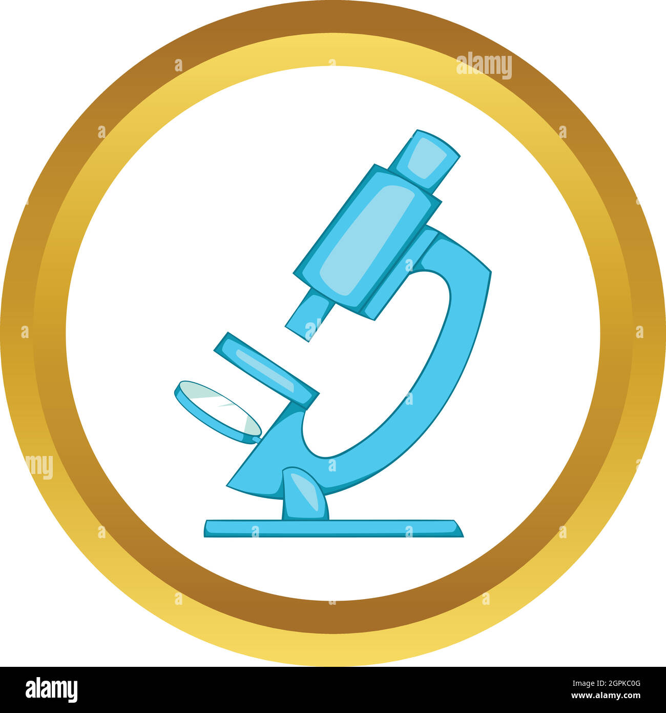 Microscopio icona vettore Illustrazione Vettoriale