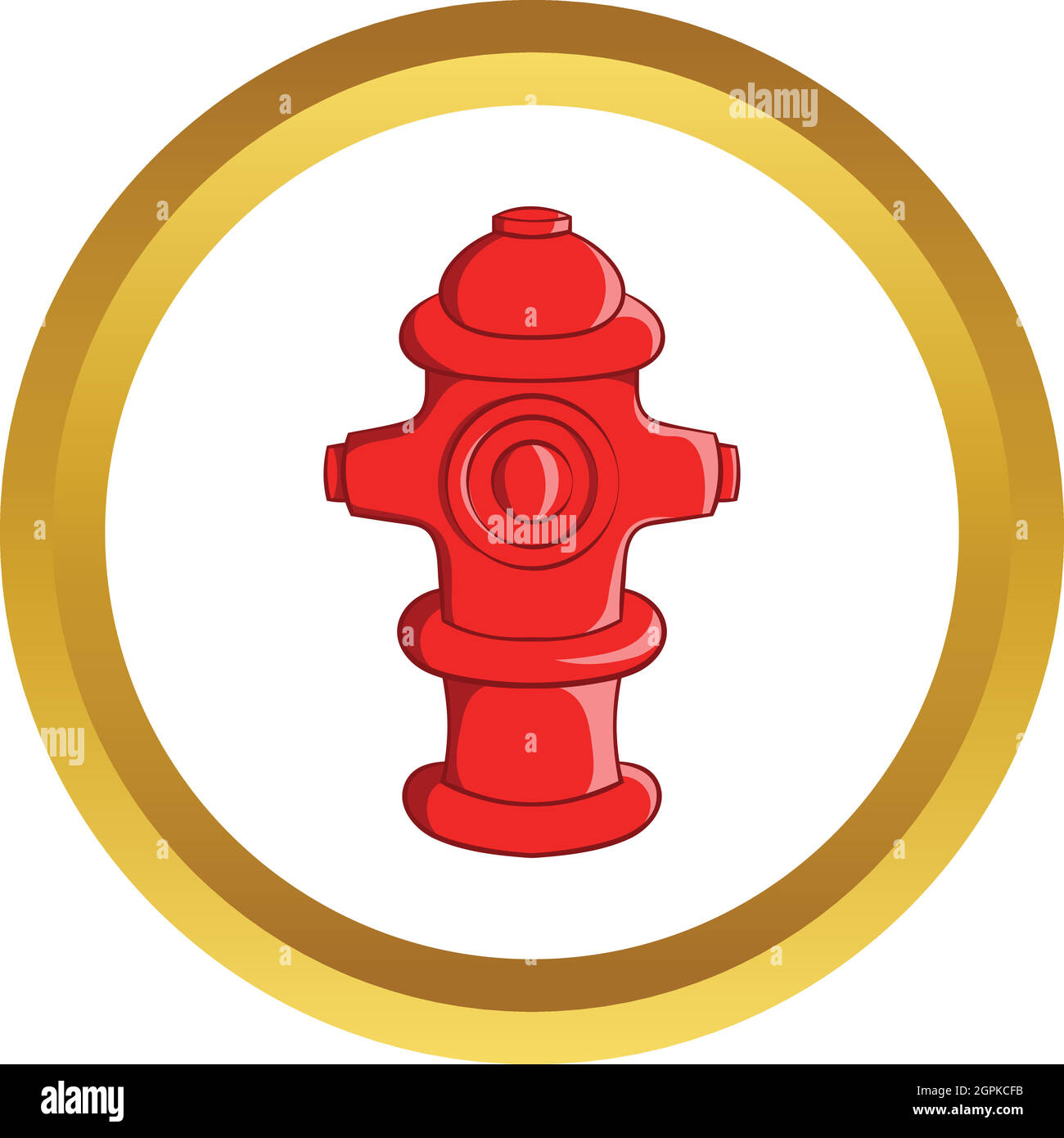 Idrante di fuoco icona vettore Illustrazione Vettoriale