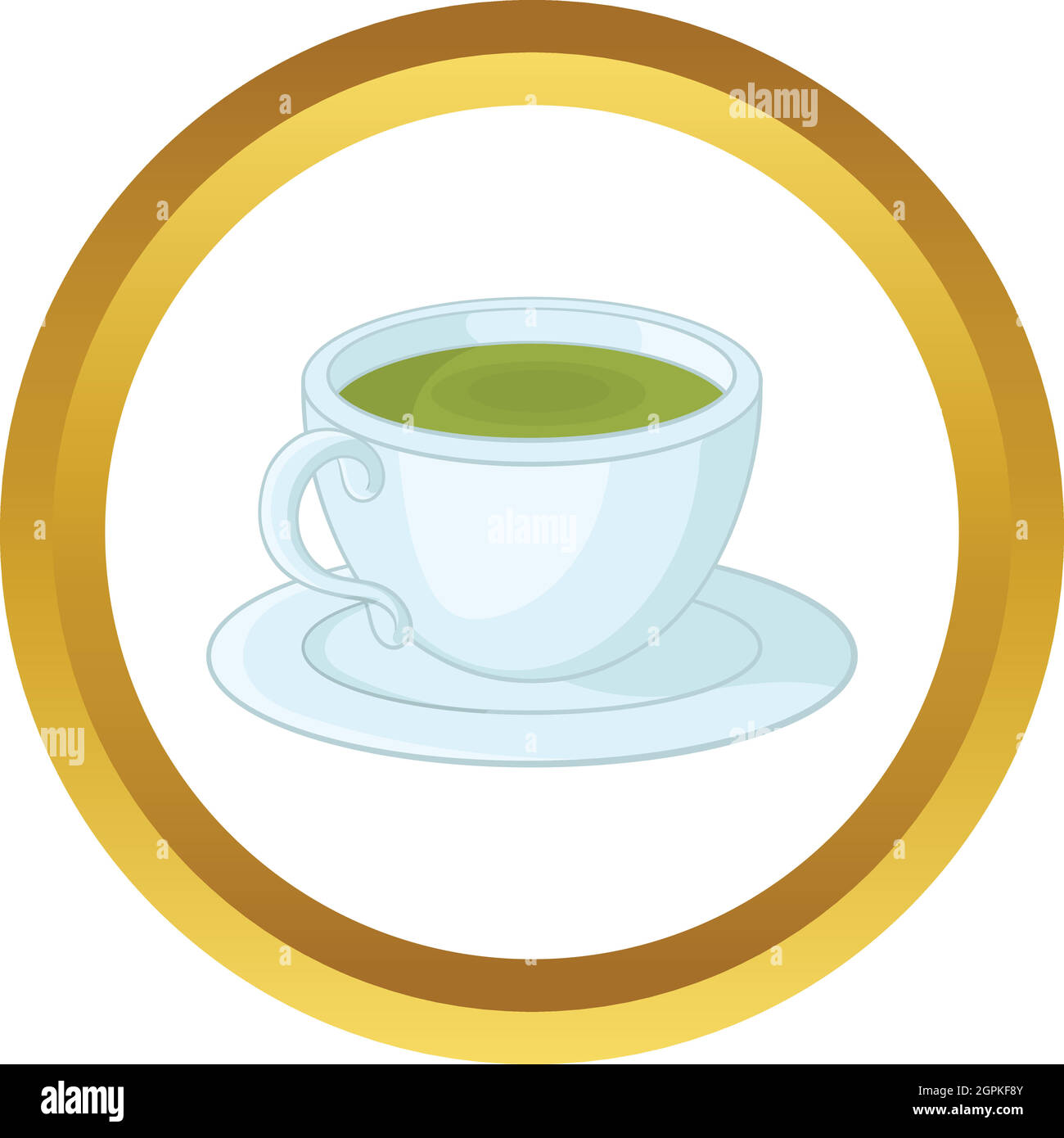 Una tazza di tè icona vettore Illustrazione Vettoriale