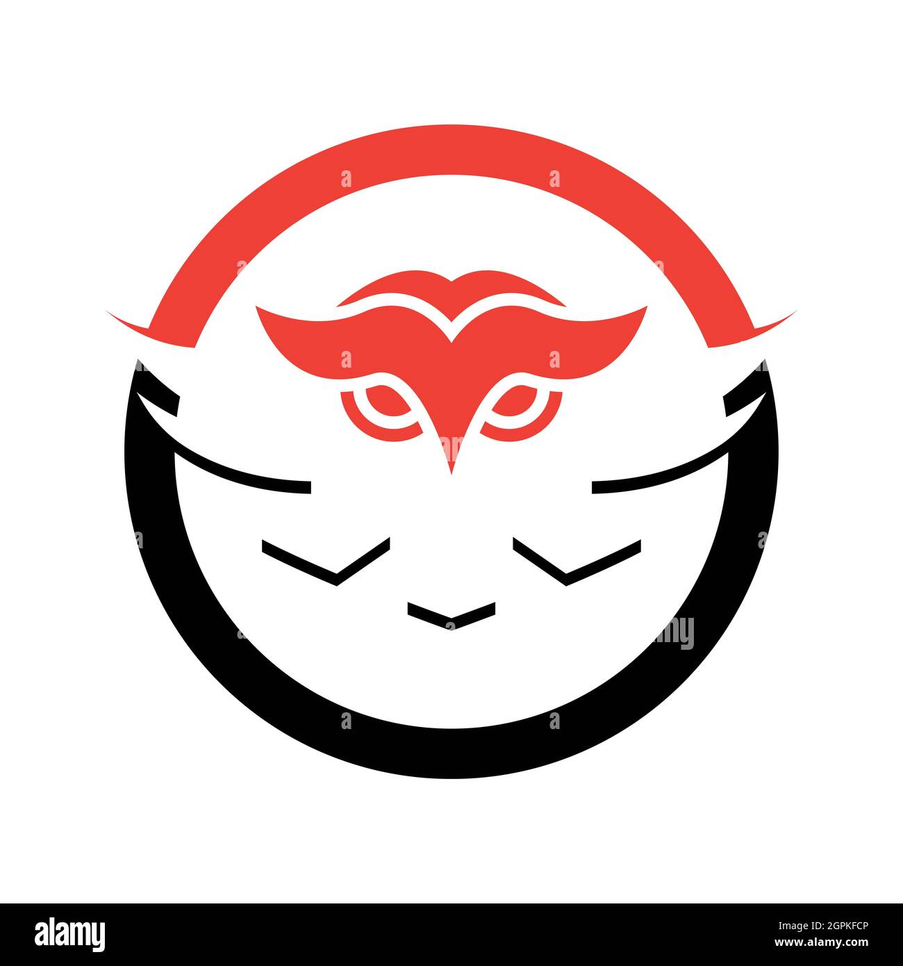Logo OWL modello icona vettoriale Foto Stock