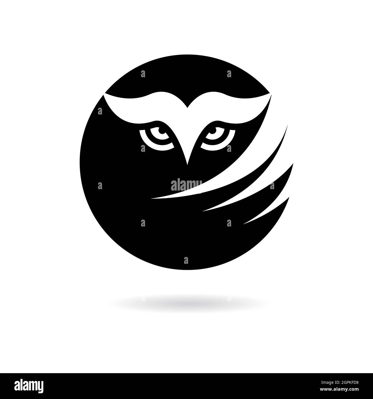 Logo OWL modello icona vettoriale Foto Stock