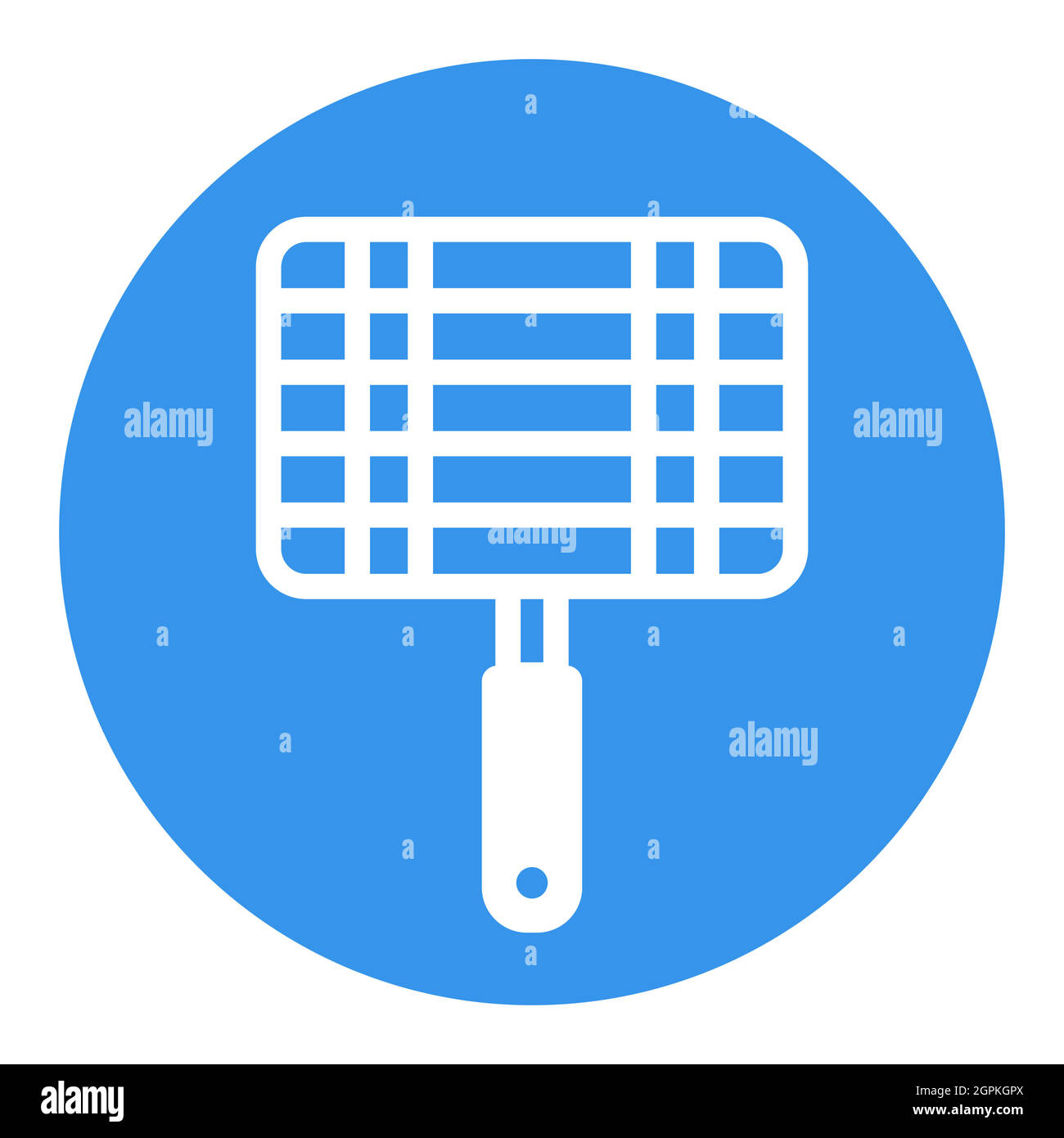 Barbecue, griglia in acciaio griglia vettore bianco glifo icona Illustrazione Vettoriale