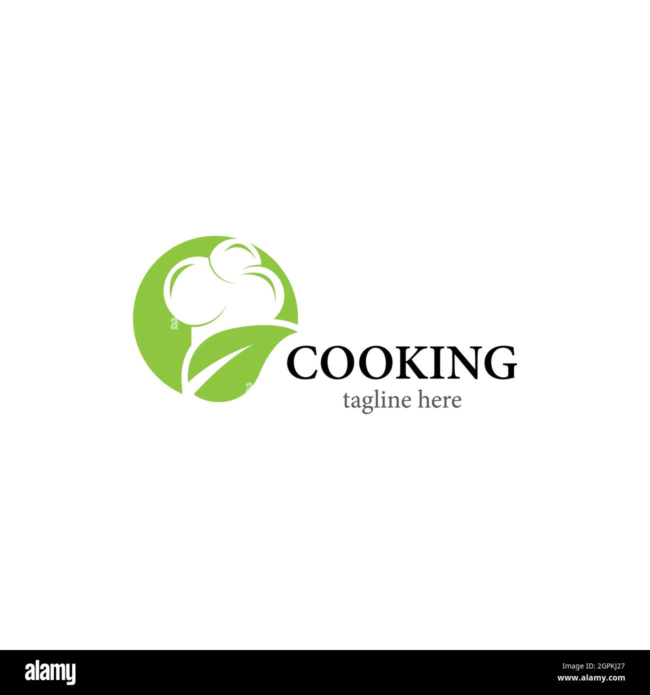 Design vettoriale del logo di cucina Foto Stock