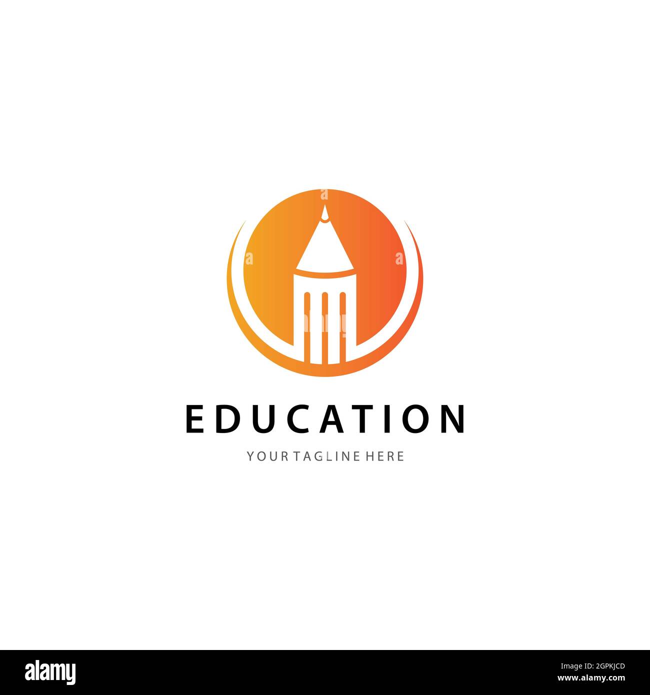 Disegno icona vettore modello logo Education Foto Stock