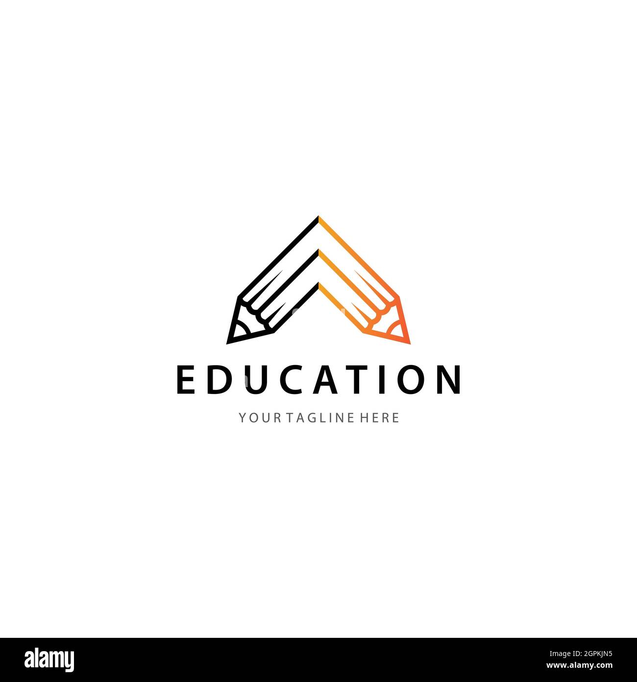 Disegno icona vettore modello logo Education Foto Stock