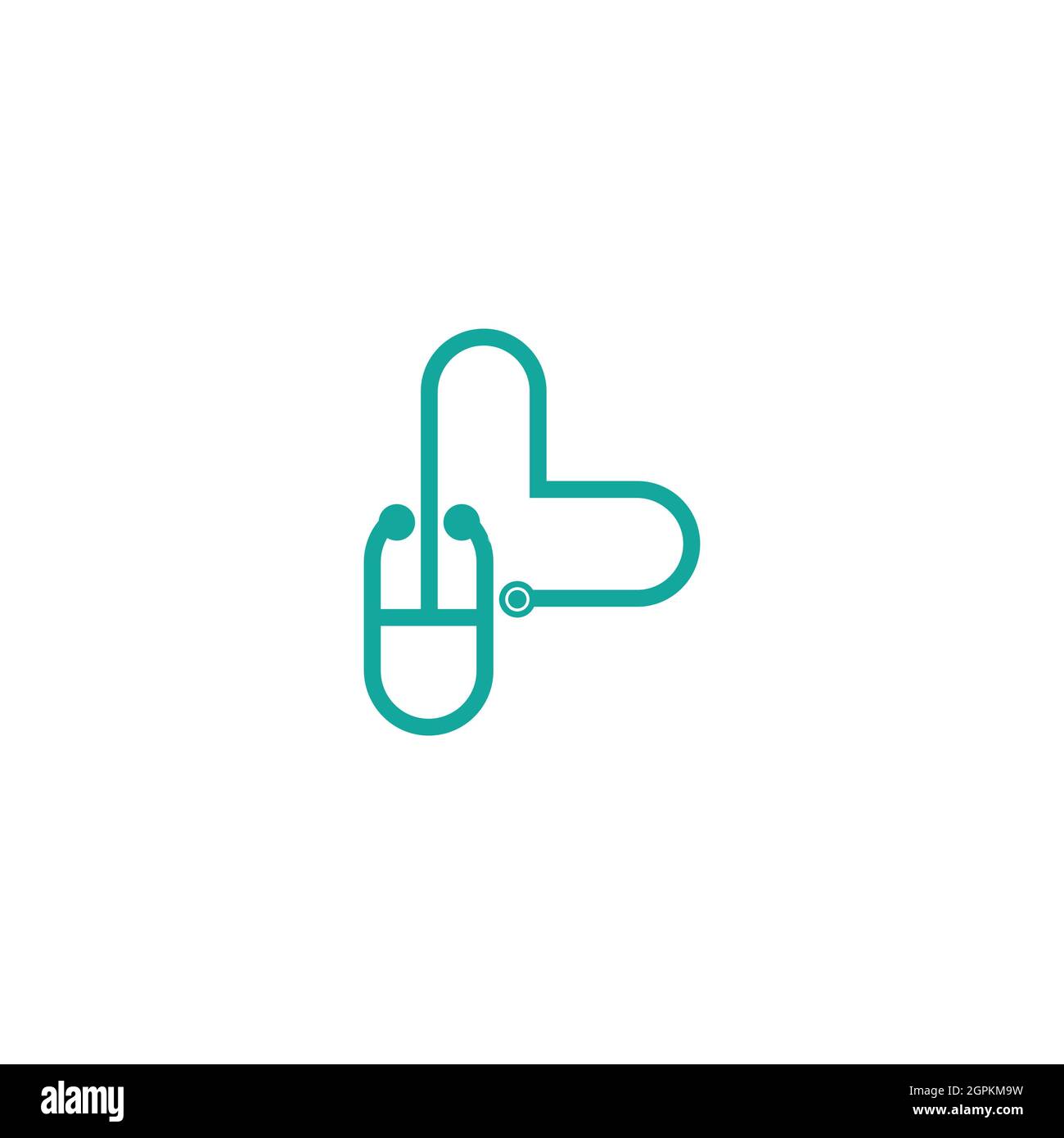 Design dell'icona del modello del logo Health Foto Stock