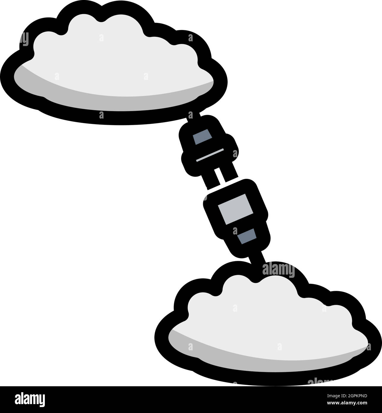 Cloud Icona di connessione Illustrazione Vettoriale