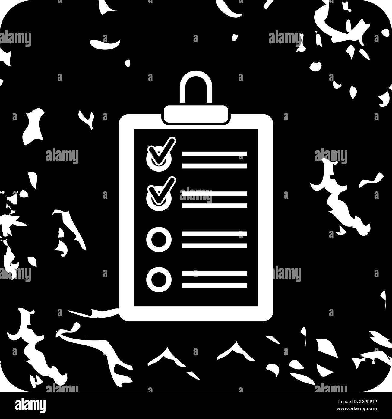 Check list icon Foto e Immagini Stock in Bianco e Nero - Alamy