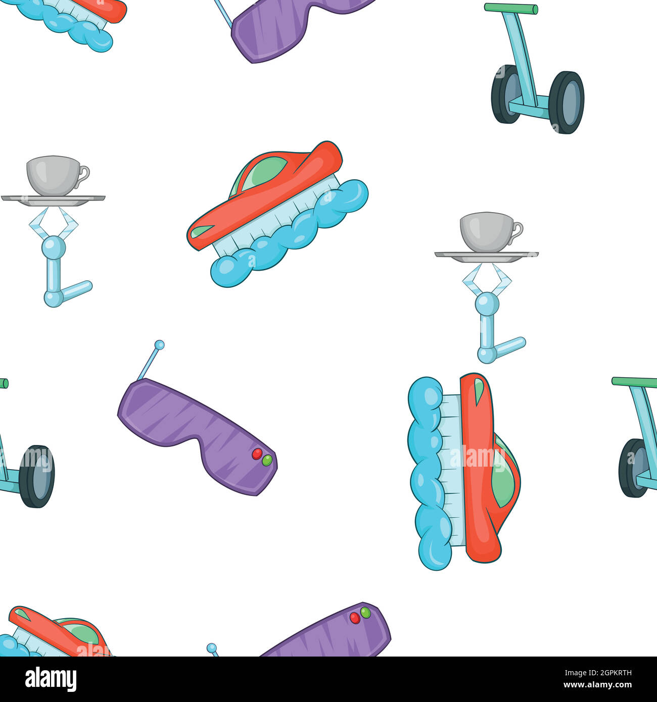 Nuove tecnologie modello, stile cartoon Illustrazione Vettoriale