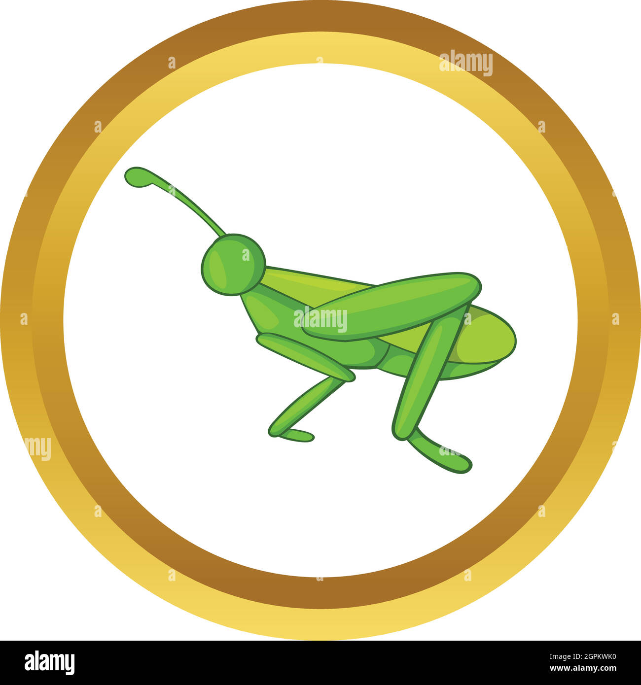 Grasshopper icona vettore Illustrazione Vettoriale