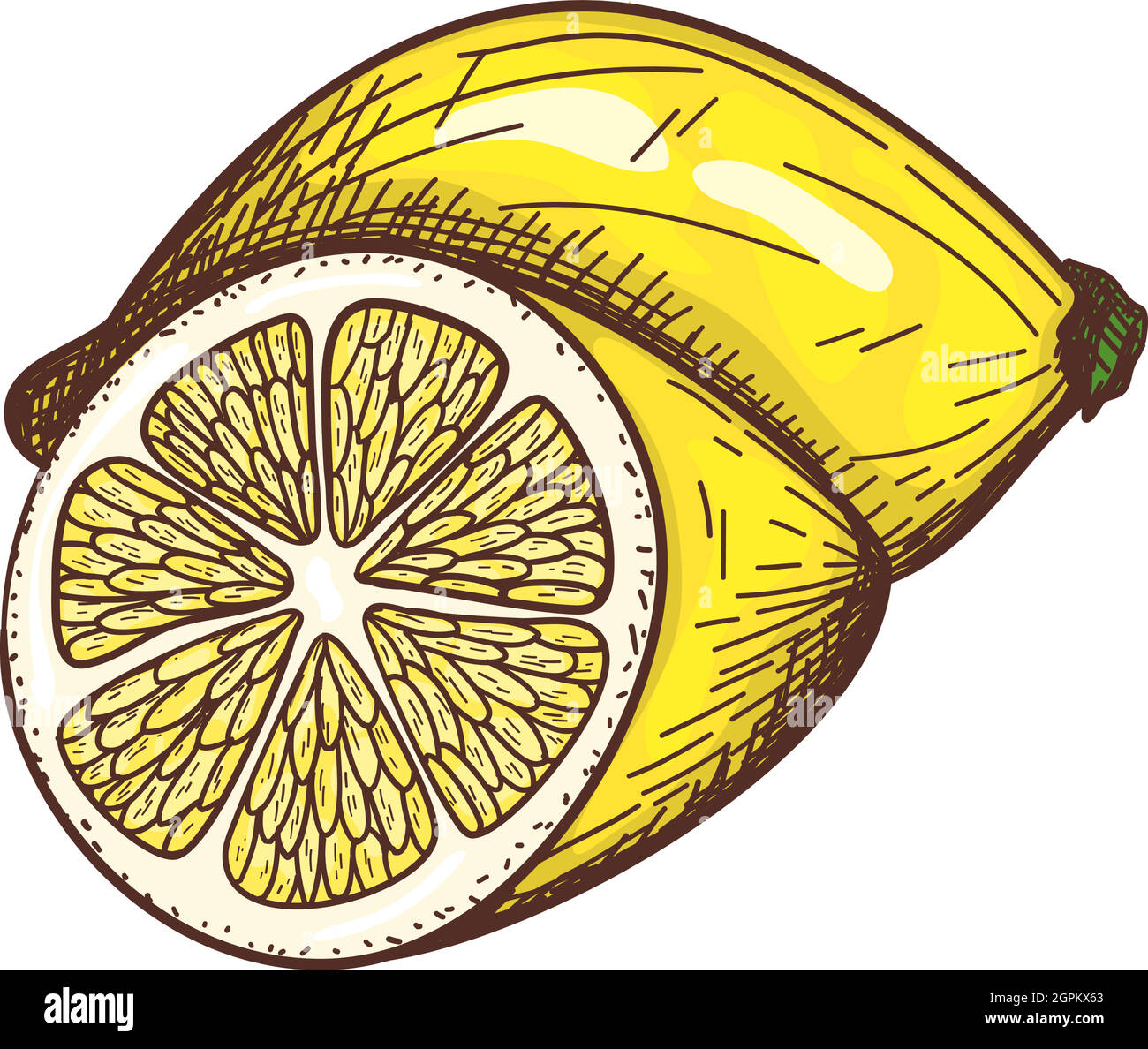 Icona di limone Illustrazione Vettoriale