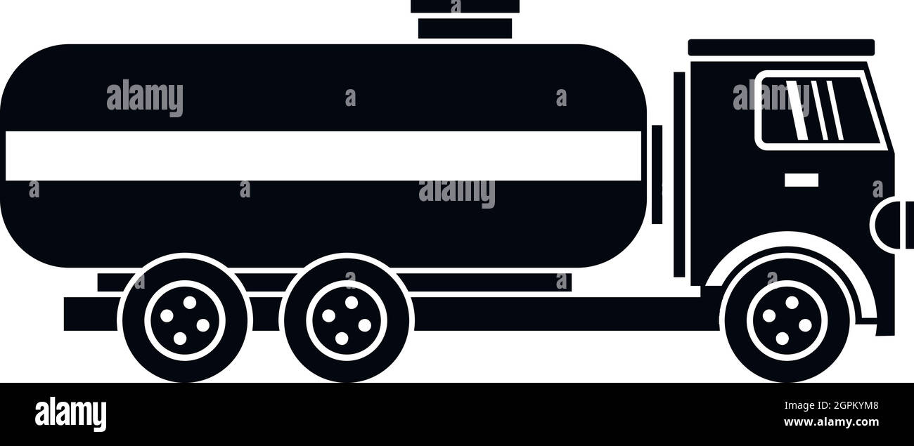 Il carburante autocisterna icona, stile semplice Illustrazione Vettoriale