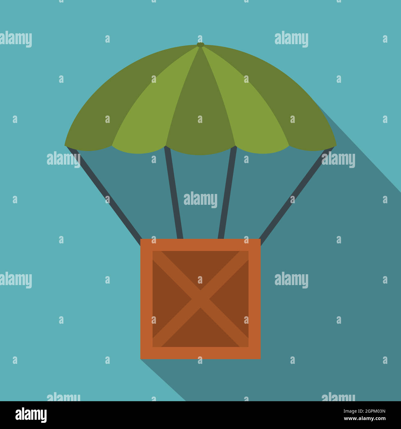 Icona di palloncino, di tipo piatto Illustrazione Vettoriale