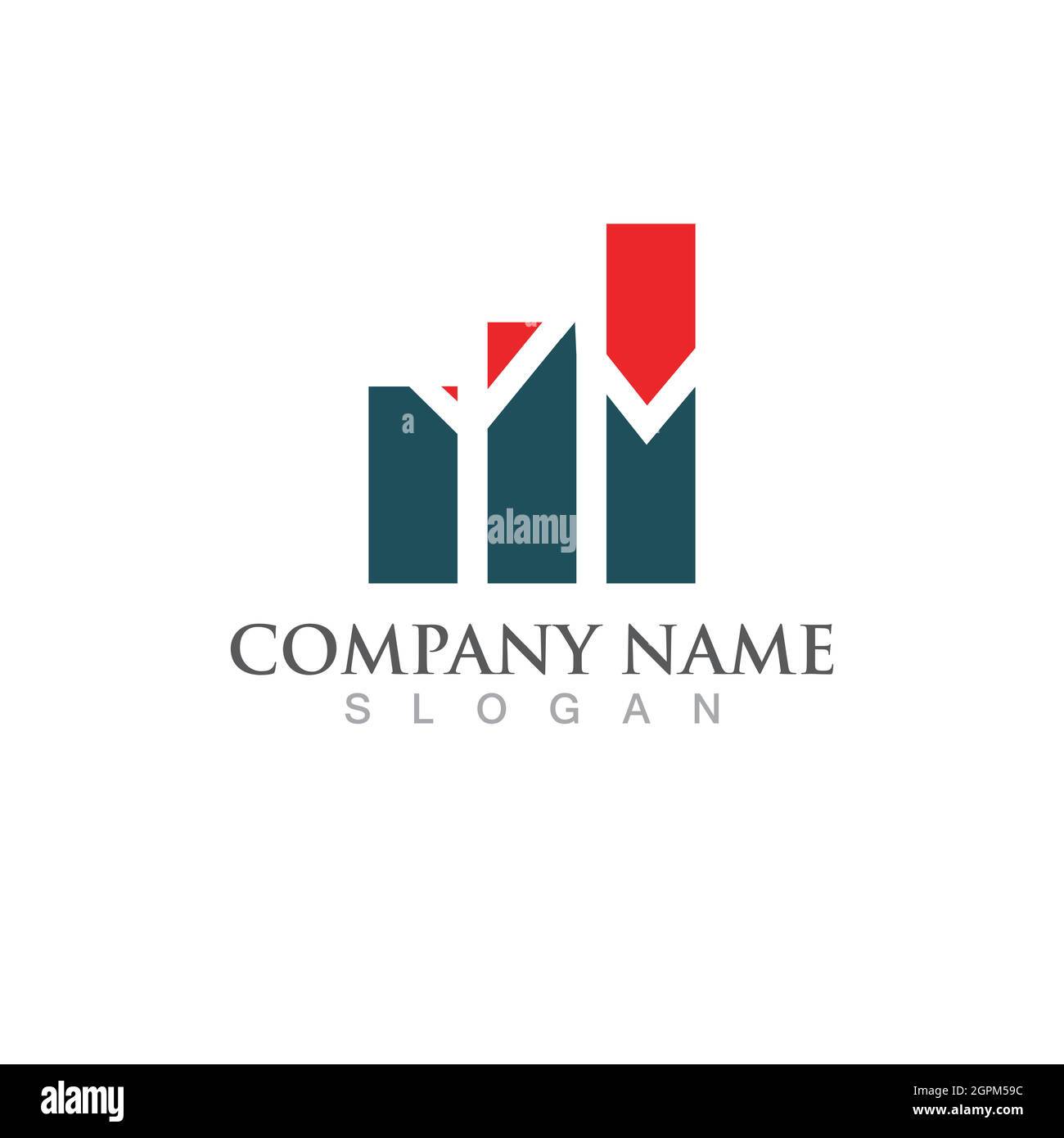 Modello logo Business Finance Illustrazione Vettoriale