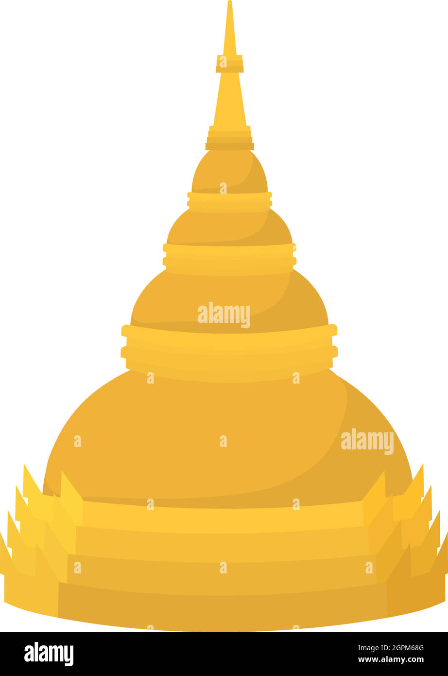 Icona a cupola, stile cartoon Illustrazione Vettoriale