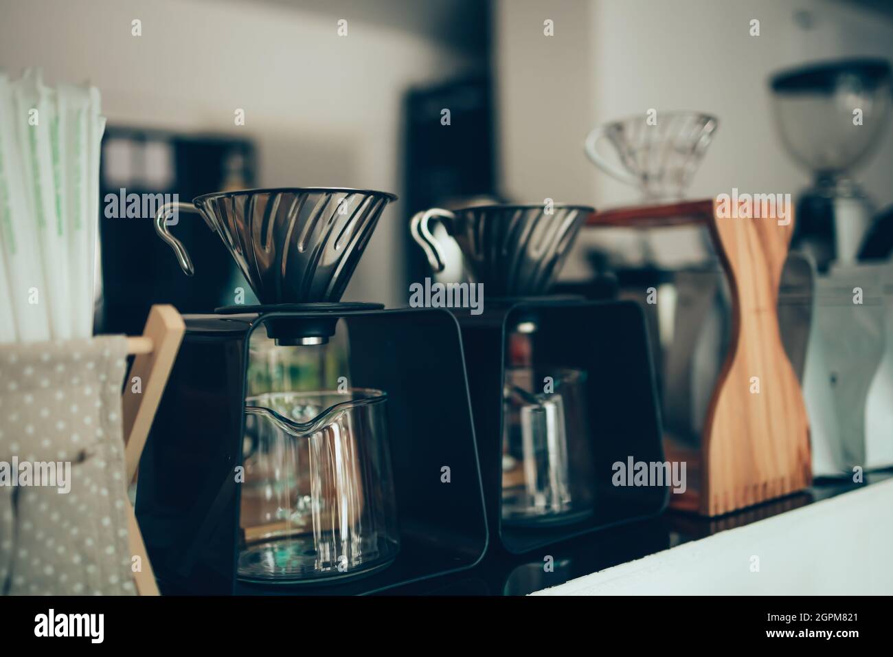 caffè alla caffetteria. Foto Stock
