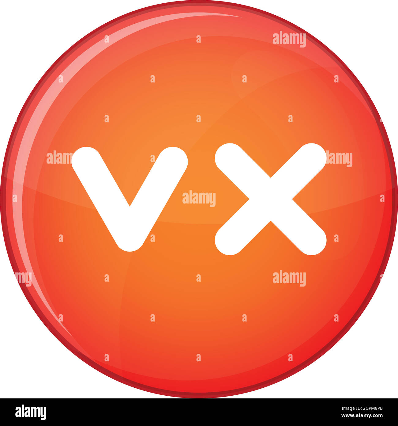 Fat tick e icona a forma di croce, di tipo piatto Illustrazione Vettoriale