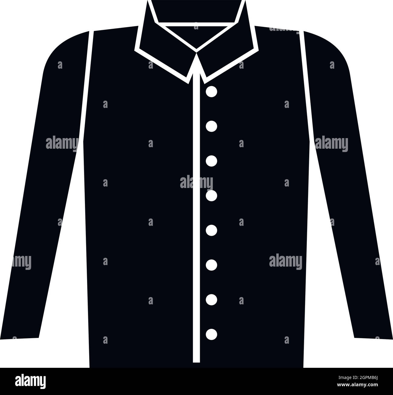 Icona della camicia, stile semplice Illustrazione Vettoriale