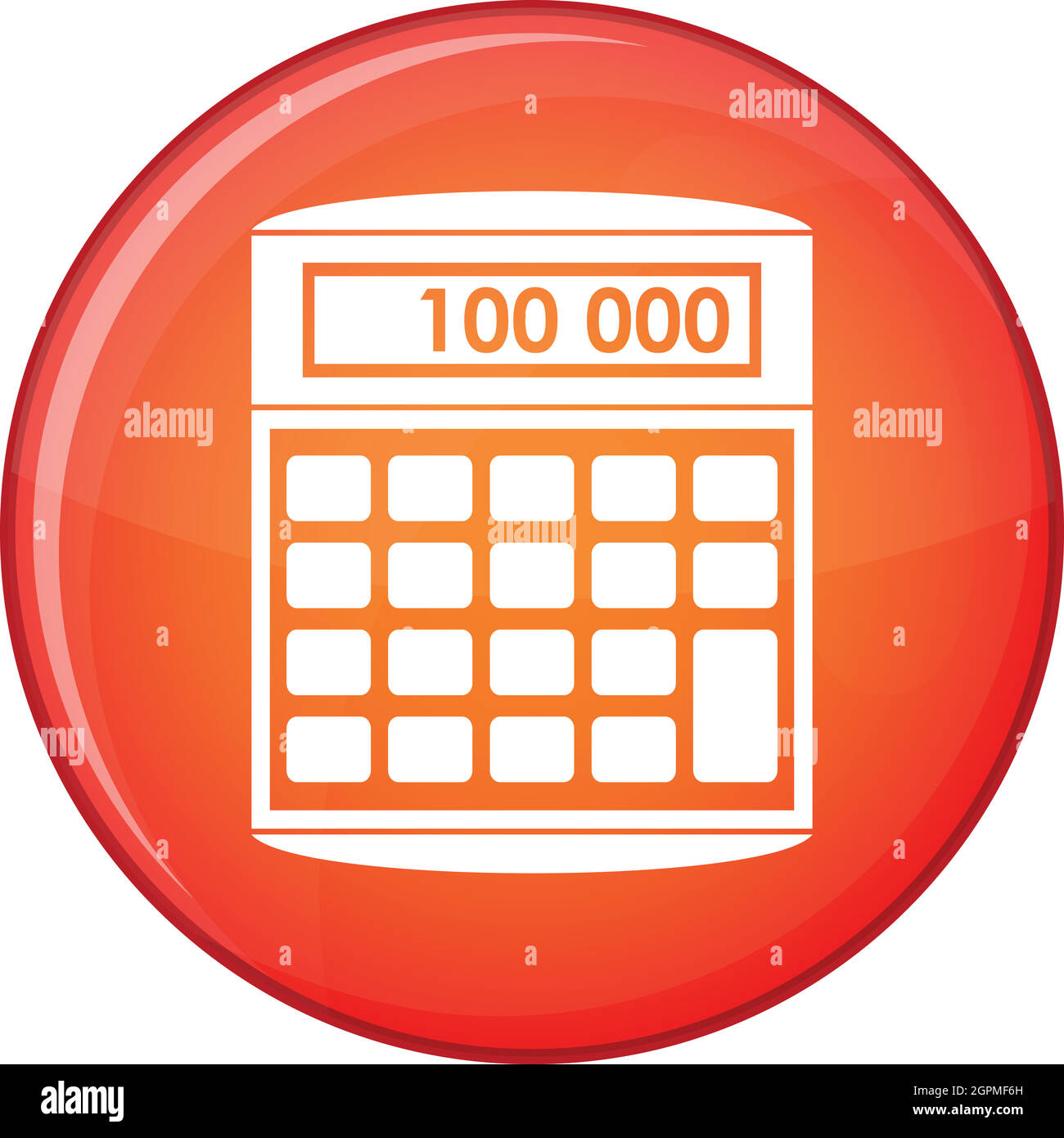 Un calcolatore elettronico icona, stile piatto Illustrazione Vettoriale