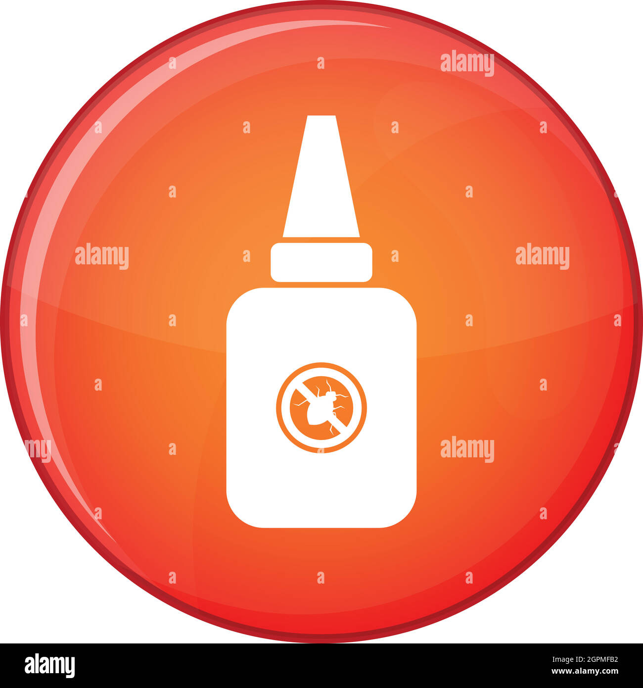 Spray Insetto icona, stile piatto Illustrazione Vettoriale